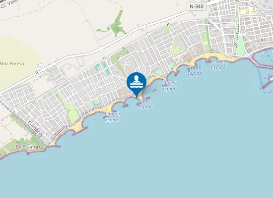 Map of Platja del Torrent d'en Gener