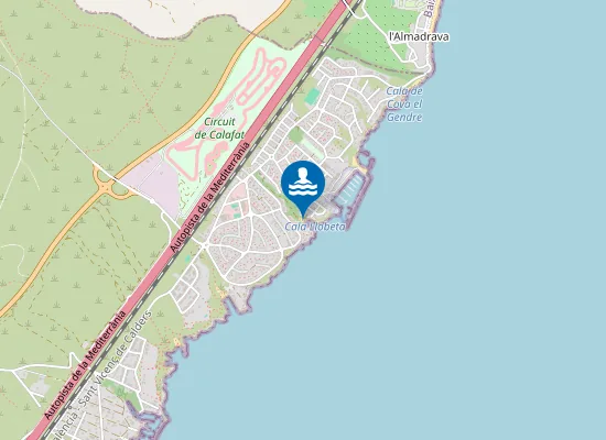 Map of Cala Llobeta