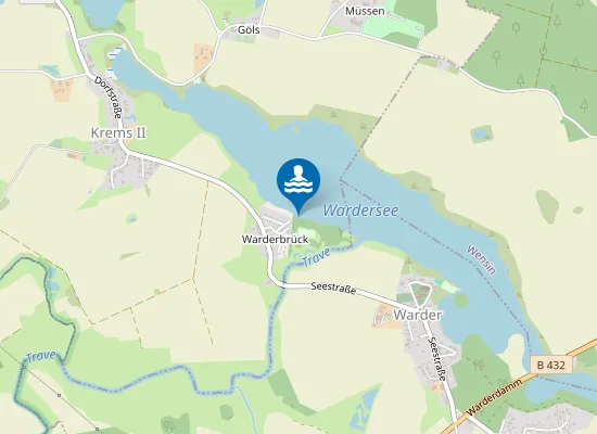 Map of WARDERSEE WARDERBRUECK SE