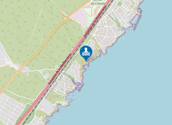 Map of Cala lo Ribellet
