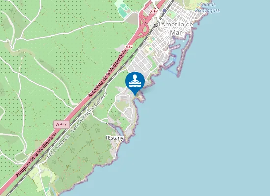 Map of Cala de Bon Capó