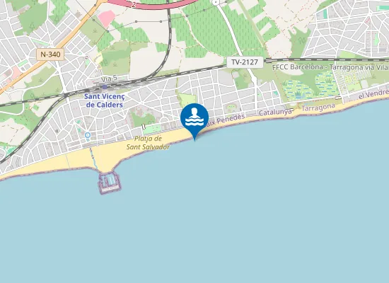 Map of Platja de Sant Salvador