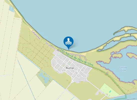 Map of Platja de Riumar