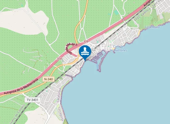 Map of Platja de l'Arquitecte