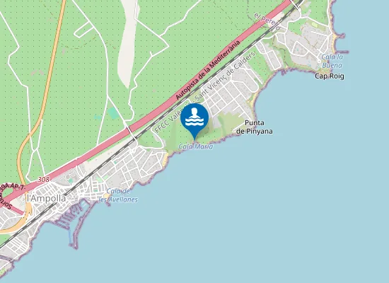 Map of Cala Maria