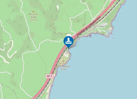 Map of Platja de Cala Moros