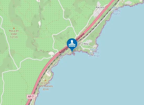 Map of Platja de l'Illot