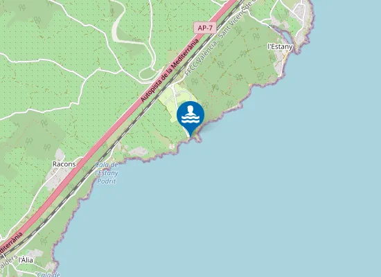 Map of Cala De La Llenya