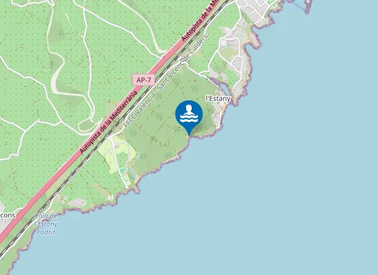 Map of Platja de Port Olivet