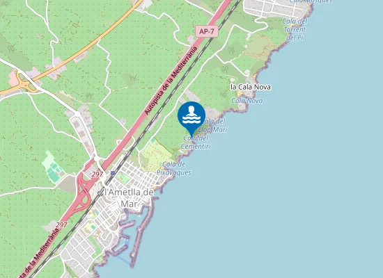 Map of Cala del Cementiri