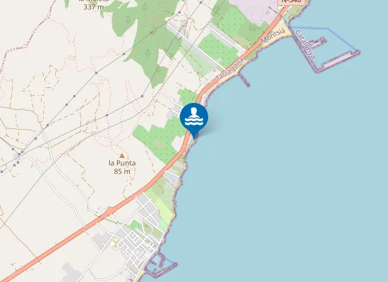 Map of Platja Fonda