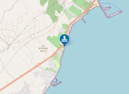 Map of Platja Fonda