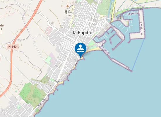 Map of Platja dels Hortets