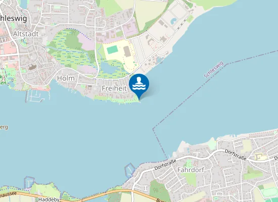 Map of SCHLEI SCHLESWIG AUF DER FREIHEIT