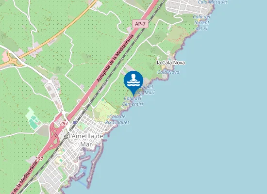 Map of Cala de l'Ambrosia