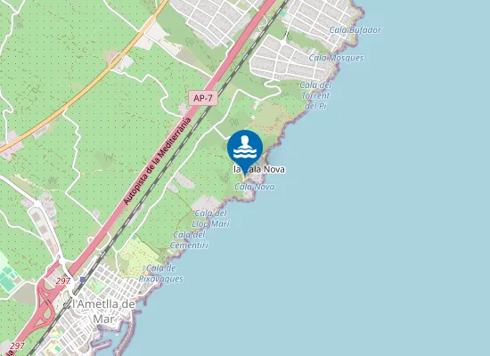 Map of Platja de l'Estany Tort