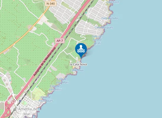 Map of Platja de Xelin