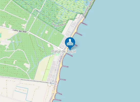 Map of Platja de Puçol