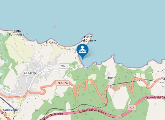 Map of Playa de Cadavéu