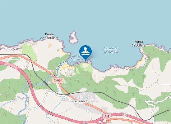 Map of Playa del Oso