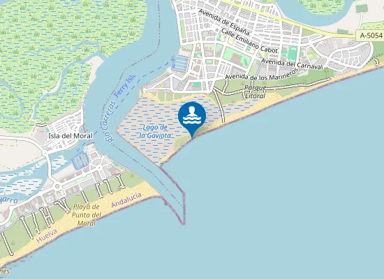 Map of Playa de la Gaviota