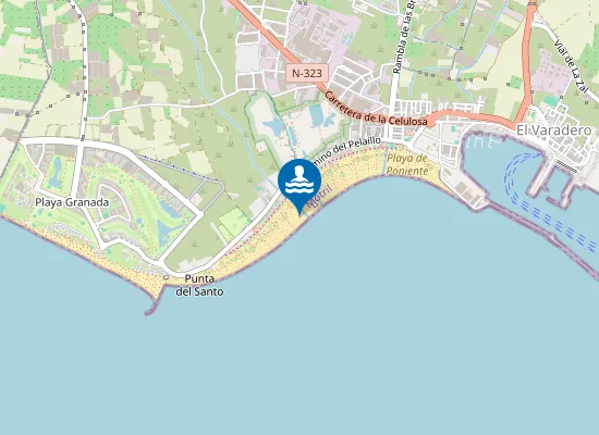Map of Playa de Poniente