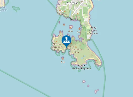 Map of Praia das Margaridas