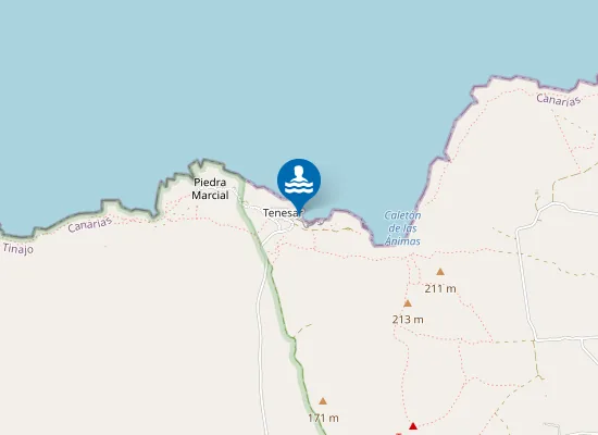 Map of Playa Teneza