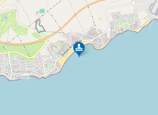 Map of Playa de los Pocillos