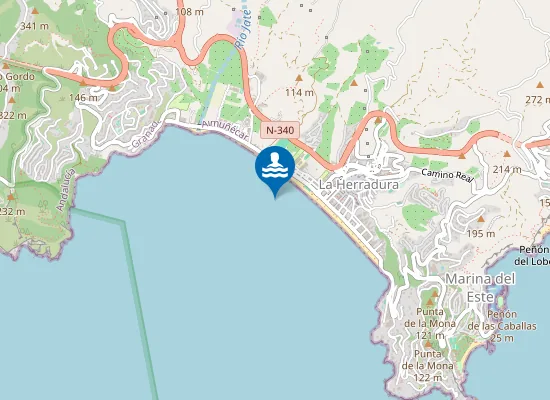 Map of Playa de la Herradura