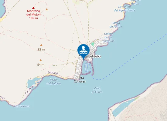 Map of Playa De La Laja