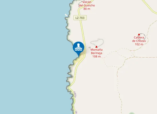 Map of Playa Montaña Bermeja