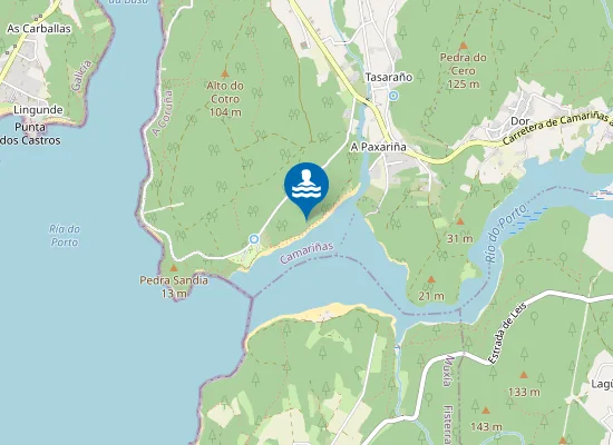Map of Praia do Ariño