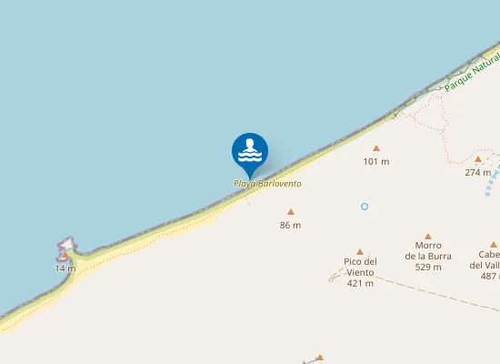 Map of Playa Barlovento