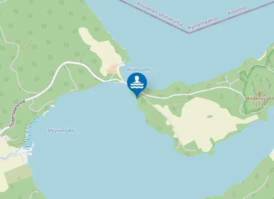 Map of Hiidensaaren Uimaranta