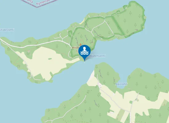 Map of Hiidensaaren Rantautumispaikka Ja Laivalaituri