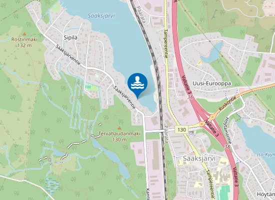Map of Sääksjärven uimaranta