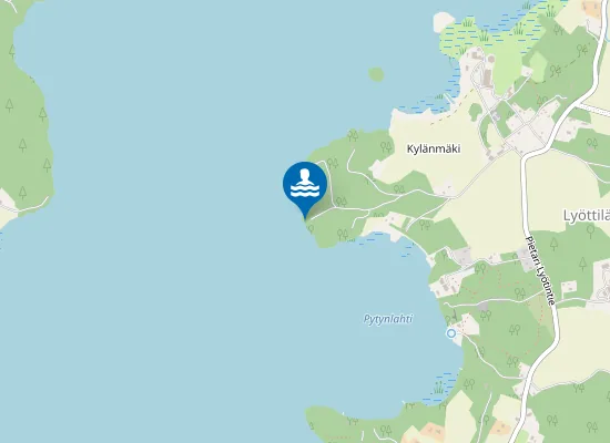Map of Lyöttilän Jakokunnan Osakasten Ranta-Alue