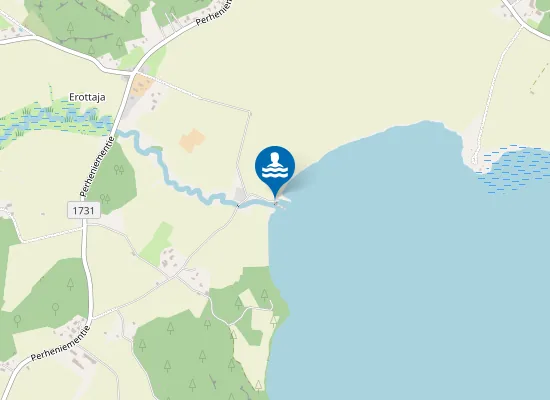 Map of Erottajan uimaranta