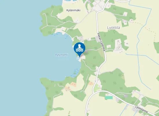 Map of Lyöttilän Pytynlahden Uimaranta
