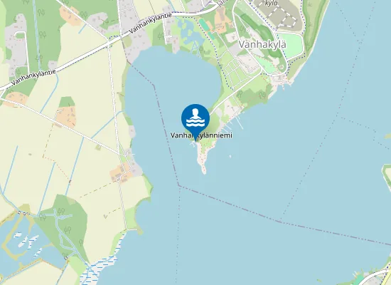 Map of Vanhankylänniemen uimaranta