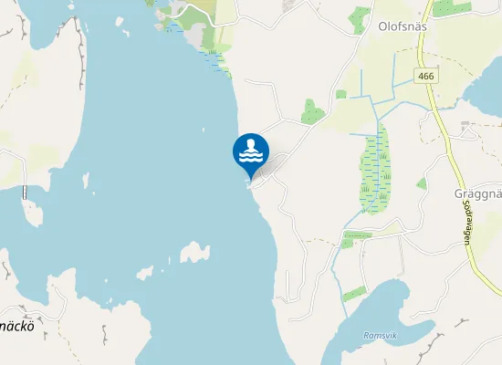 Map of Knutnäs badstrand
