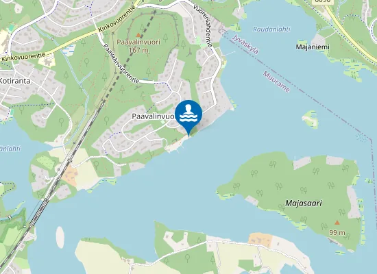 Map of Paavalinvuoren uimaranta