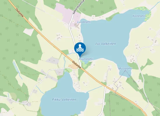 Map of Valkeisen uimaranta