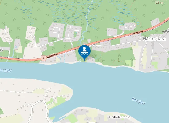 Map of Tuomiojan Uimaranta