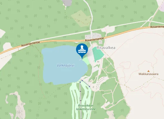 Map of Valkeajärven Uimaranta