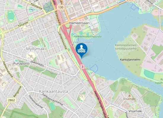 Map of Vikmaninlahden uittopaikka