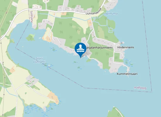 Map of Karjalanharjunniemen uimapaikka