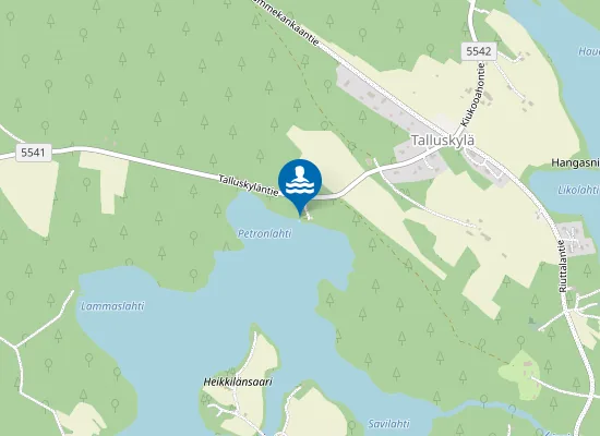 Map of Talluskylän uimaranta