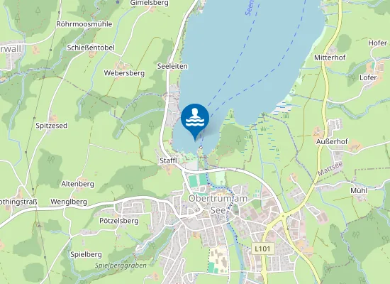 Map of OBERTRUMER SEE, STAFFL